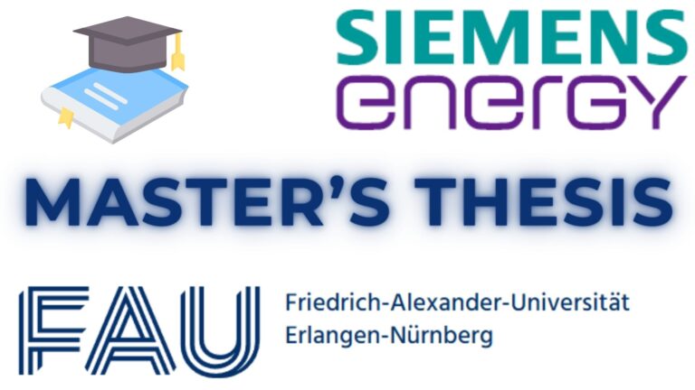 Master’s thesis in cooperation with Siemens Energy